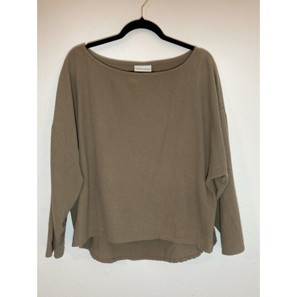 Soft Surroundings XLP X-Large Petite Brown Top  Rn 101206 Style 77744 Cut 011 D4